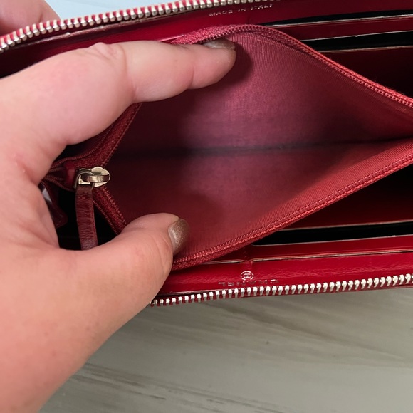 Authentic Red Patent Leather Chanel Zippy Wallet - Picture 8 of 11